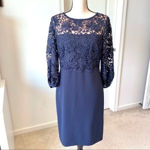 LAUREN RALPH LAUREN Crocheted Lace Sheath Dress—6